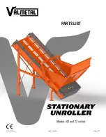 Preview for 17 page of VALMETAL STATIONARY UNROLLER Operator And Parts Manual