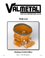 Preview for 21 page of VALMETAL V-Mix 280 Standard Operator'S Manual