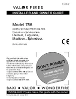 Preview for 1 page of Valor Fires 756 Installer And Owner Manual