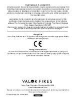 Предварительный просмотр 2 страницы Valor Fires 824 Blenheim Longlite Installer And Owner Manual