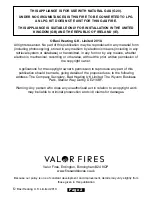 Preview for 2 page of Valor Fires 963 Installer And Owner Manual