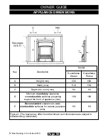 Preview for 52 page of Valor Fires 963 Installer And Owner Manual