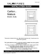 Valor Fires Carlton Installation Manual preview