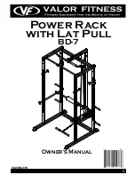 Предварительный просмотр 1 страницы Valor Fitness BD-7 Owner'S Manual