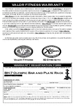 Preview for 5 page of Valor Fitness BH-7 Owner'S Manual