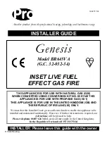 Valor Heating Pro Genesis BR645VA Installer'S Manual предпросмотр