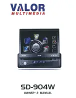 Valor Multimedia SD-904W Owner'S Manual preview