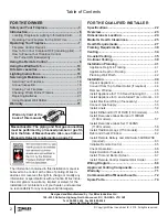 Preview for 2 page of Valor 1100JN Installation & Owner'S Manual