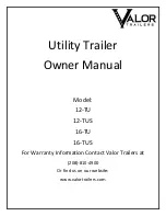Valor 12-TU Owner'S Manual preview