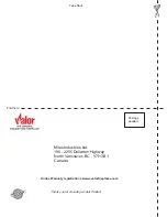 Preview for 74 page of Valor 1400IN Installation & Owner'S Manual