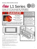 Preview for 1 page of Valor 1550LSBV2 Installation Instructions Manual