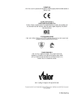 Предварительный просмотр 10 страницы Valor 4191 Owner'S Manual