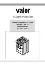 Preview for 1 page of Valor 444444004 Operating And Installation Instructions