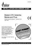 Предварительный просмотр 1 страницы Valor 474 Valentia Installation And Owner'S Manual