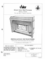 Valor 502CP Installation Instructions Manual предпросмотр