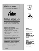 Preview for 1 page of Valor 530 B Vent Installation Booklet