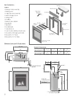 Preview for 2 page of Valor 546LFB ZC Portrait Ledgeview Front Installation Manual