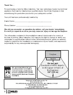 Preview for 2 page of Valor 650ILN Installation & Operating Instructions Manual