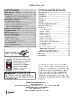 Preview for 2 page of Valor 739-72ILN Installation & Owner'S Manual