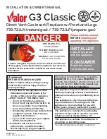 Preview for 1 page of Valor 739-72JLN Installation & Owner'S Manual