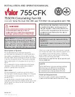 Valor 755CFK Installation And Operation Manual preview