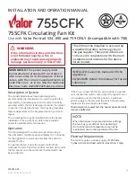 Valor 755CFK Installation And Operation Manual предпросмотр