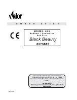 Preview for 1 page of Valor black beauty 466 Owner'S Manual