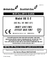 Valor British Gas BG C-2 Installer'S Manual preview