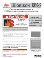 Preview for 1 page of Valor BSK613 Installation Instructions