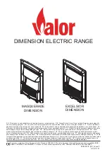 Valor DIMENSION ELECTRIC Series Manual preview