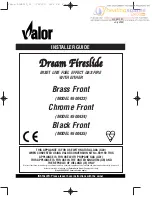 Valor Dream Fireslid 9500433 Installer'S Manual preview