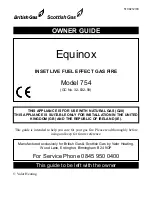 Valor equinox 754 Owner'S Manual preview