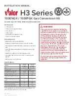 Valor H3 1000JN Installation Manual preview