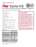 Preview for 7 page of Valor H3 1000NGK Installation Manual