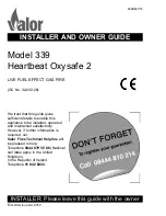 Preview for 1 page of Valor Heartbeat Oxysafe 2 339 Installer And Owner Manual