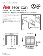 Valor Horizon 614CVI Installation Manual preview