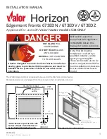 Valor Horizon 673EDN Installation Manual preview