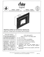 Предварительный просмотр 1 страницы Valor Legend 736AN Installer'S & Owner'S Manual