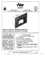 Preview for 1 page of Valor Legend 736MN Installer'S & Owner'S Manual