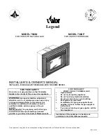 Preview for 1 page of Valor Legend 736XN Installer'S & Owner'S Manual