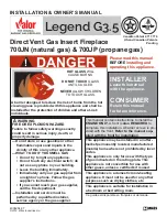 Valor Legend G3.5 700JN Owner'S Manual preview