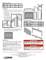 Preview for 2 page of Valor Legend G3 742CFB Installation Instructions