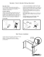 Preview for 23 page of Valor LEGEND G4 780IN (NG) Installation & Operating Instructions Manual