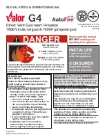 Valor Legend G4 Series Installation & Owner'S Manual preview