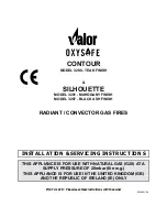 Valor OXYSAFE CONTOUR 3290 Installation And Servicing preview