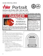 Preview for 12 page of Valor Portrait Cast Arch Fronts 539 Series Installation Manual