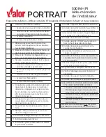 Preview for 2 page of Valor Portrait Series Operating Manual, Installation Steps