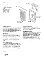 Предварительный просмотр 2 страницы Valor President ZC Cast Front 536CXB Installation Manuals