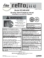 Preview for 1 page of Valor Retrofire F24BN Installation And Owner'S Manual