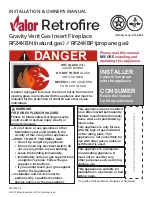 Valor Retrofire RF24KBN Installation & Owner'S Manual preview